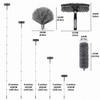 3-in-1 Feather dusters for Cleaning, Cobweb Duster with Extension Pole