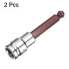 HARFINGTON 2pcs 10mm Ball End Hex Bit Socket 1/2" Square