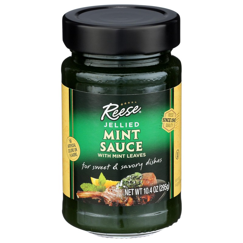 Reese Mint Jelly w/Leaves. 10.4 Ounces (Pack of 2)