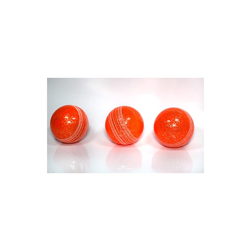 3 X Soft & Safe Glitter Cricket Balls For outdoor