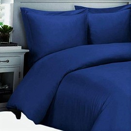 Full/Queen Royal-Blue Silky Soft 100% Luxury Viscose Made from Bamboo, Duvet Covers 100% Viscose from Bamboo Duvet Cover Sets