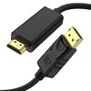 4K DisplayPort to HDMI Cable 6ft, 4K@30Hz, 2K@60Hz, 1080P Full