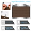 2'6" x 25' Brown Balcony Privacy Screen Fence Windscreen Cover