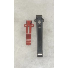 DH Matte Red Steel Deep Pocket Clip For Olight Arkfeld PRO Arkfeld UV Flashlight