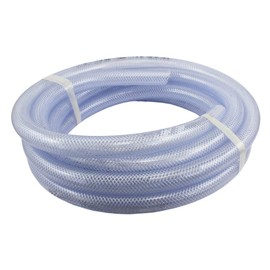 Food Grade High Pressure Braided PVC Tubing, 25 ft Roll 3/4" ID x 1" OD