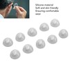10pcs Sound Amplifier Closed Domes Single Layer Double Hole Silicone