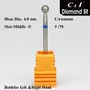 C & I Diamond Nail Drill, Ball Shape Head E-File,
