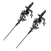 2PCS Myth Of The Moon Ear Hook Needle Piercing Earring