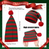YFXQYFSH 6 Pcs Christmas Elf Hat Knitted Santa Hat Winter