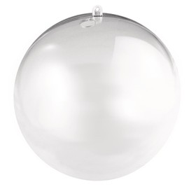 Rayher Sfera -Plastica, Apribile 18Cm Ø, Cristallo, con Foro 15 Mm P.Catena LED, 3946337