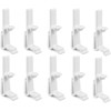 Vertical Blind Valance Clips, 10Pcs White Plastic Dust Cover Holder