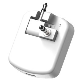 Scosche BTTWT-SP FlyTunes Universal Portable Bluetooth 4.1 Wireless Audio Transmitter for Use with AirPods, Earbuds/Headphones, TV’s and More - White