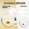 Clear Liquid Glass Glue 30g, Fast-Dry Glass Adhesive for Rearview