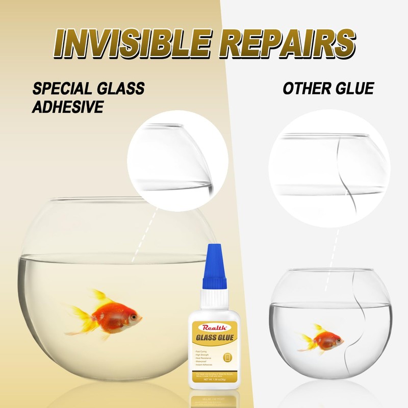 Clear Liquid Glass Glue 30g, Fast-Dry Glass Adhesive for Rearview