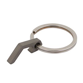 uxcell Titanium Alloy TC4 Tin Can Bottle Opener EDC Pocket Tool w Keychain