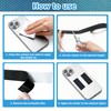 Ultra-Thin Rubber Grip Tape for Handles Strong Adhesive, Black 1In