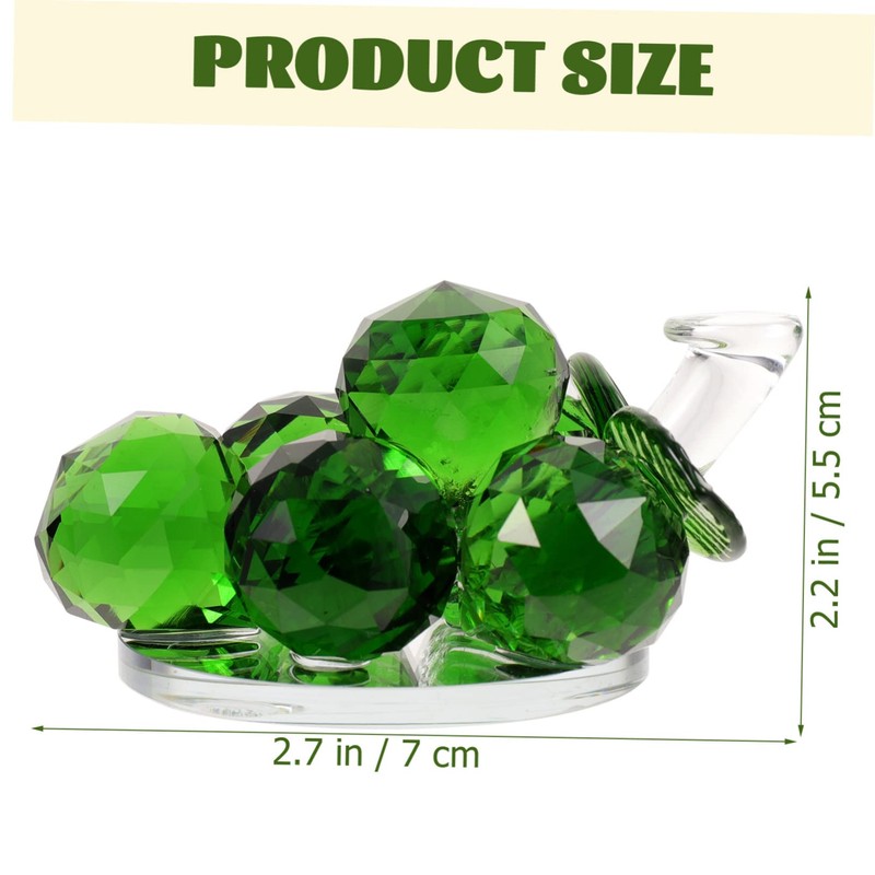 iplusmile Crystal Grape Ornament Realistic Decorative Fruit Craft Figurine for