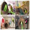 kathson Natural Coconut Shell Bird Nest,Hanging Coco Birds House,Parrots Hide...