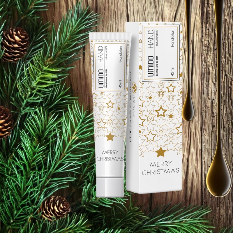 1 x UMIDO Hand Lotion Christmas 45 ml Almond Oil