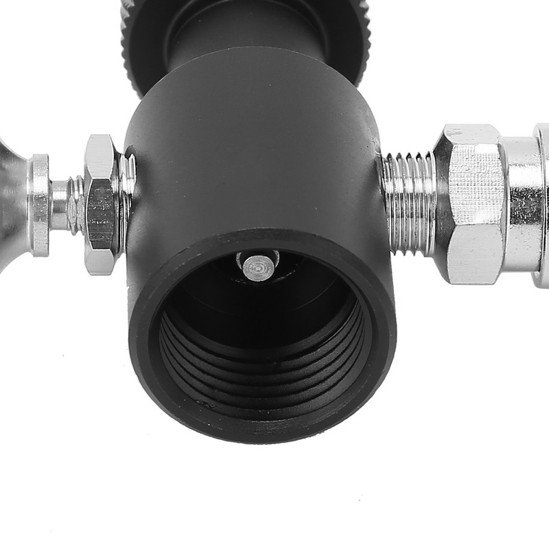 G1/2-14 CO2 Refill Adapter Connector Black Soda ASA Release Valve
