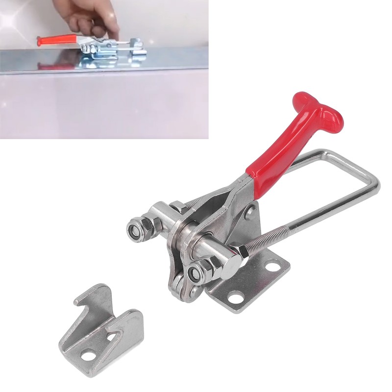 Adjustable Toggle Clamp 318kg Clamping Force Stainless Steel Toggle Clamp