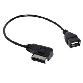 cablecc メディアイン AMI MDI USB AUXフラッシュドライブアダプターケーブル 車 フォルクスワーゲン 2014 A4 A6 Q5 Q7用