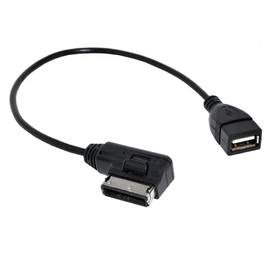 cablecc メディアイン AMI MDI USB AUXフラッシュドライブアダプターケーブル 車 フォルクスワーゲン 2014 A4 A6 Q5 Q7用