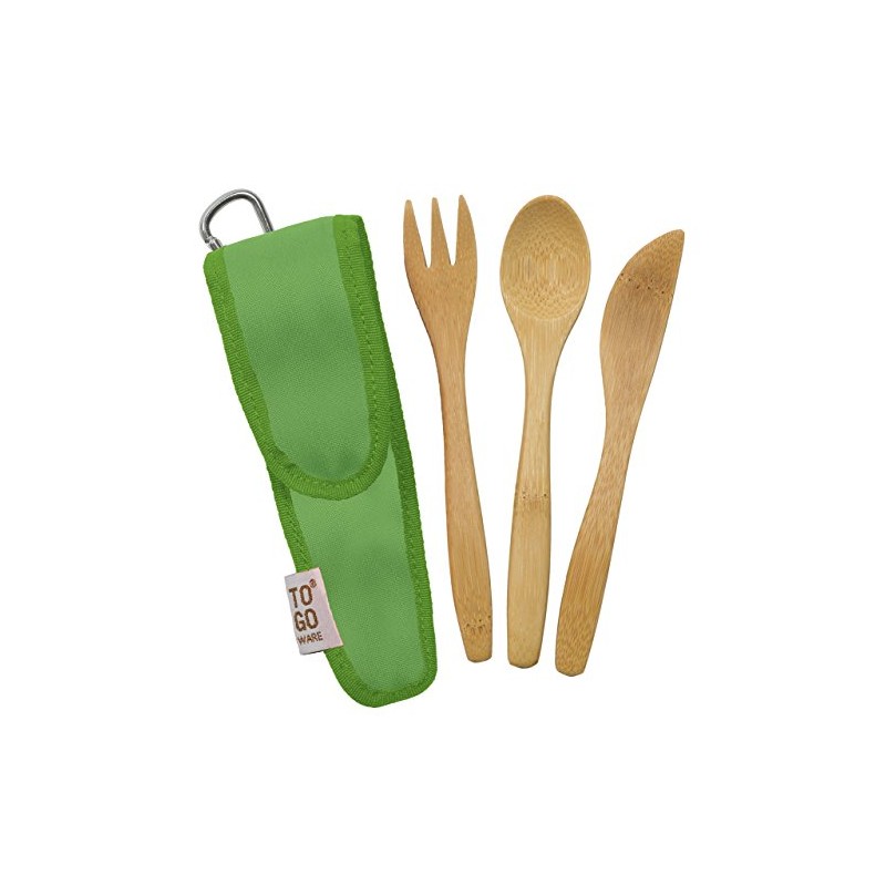 TO GO WARE Kid's Bamboo Utensil Set Berry Blue, 1