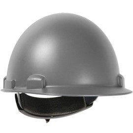 Dynamic Vesuvio Cap Style Hard Hat, Smooth Dome Nylon/Fiber Resin Shell, Type 1, Class E, 4-Point Suspension, Wheel Ratchet Adjustment, High Heat Resistant, Gray (280-HP851R-09)