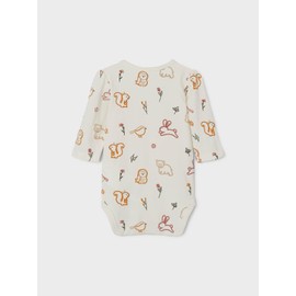 MAMALICIOUS Baby Girls' Nbfnanie LS Bodysuit, Jet Stream