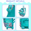 ZBAOGTW Backpack with Wheels for Kids Rolling Backpack for Girls