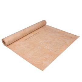 108 Sq Ft Waterproof Membrane with Pre-Marked Grid Design, 3.3 FT x 33 FT Roll, 24Mils Thick, Easy Cutting Polyethylene Fabric Waterproofing Membrane for Shower, Sauna, Bathroom Kitchen