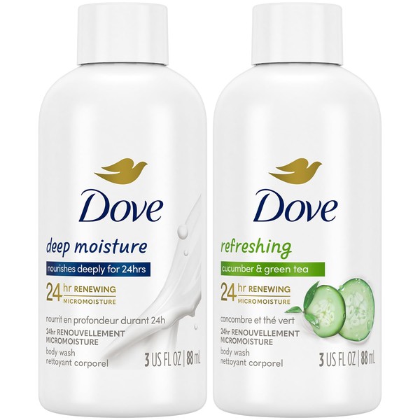Dove Dove Body Wash Travel Essentials Variety 2-Pack C Refreshing