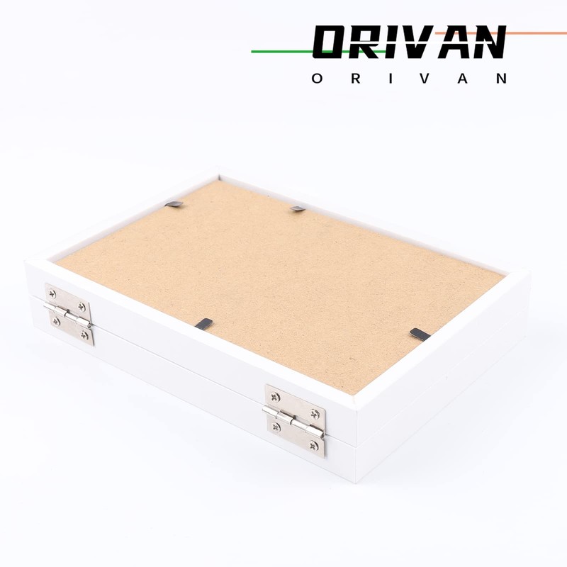 ORIVAN 2 Pack 5x7 Double Picture Frames Hinged Folding Photo