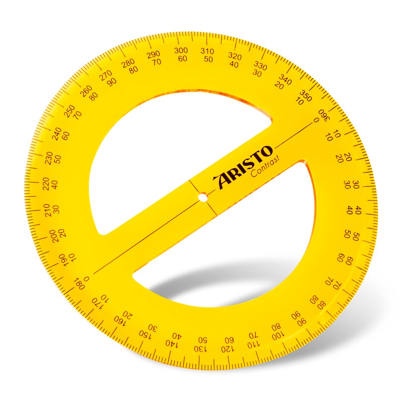 Aristo AR22509 Geometry Contrast Set (45° Triangle, 60° Triangle, Full
