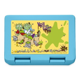 Spreadshirt Die Olchis Classic Krötiges Essen Lunch Box, One Size, Sapphire Blue