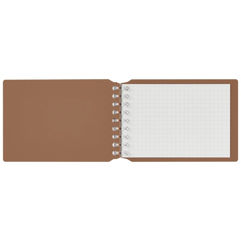 Maruman FMR9SETA-07 Mini Binder, 9 Holes, Loose Leaf Included, Brown