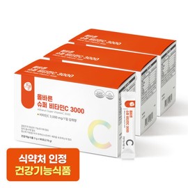 Correct Super Vitamin C 3000 90 packets, 3 boxes (9-month supply, 270 packets) 100% pure vitamin C, 3000mg per packet / 올바른 슈퍼 비타민C 3000 90포 3박스 (총 9개월분 270포) 100% 순수비타민C 1포당 3000mg