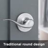 Tustin Hall/Closet Lever with Microban Antimicrobial Protection in Satin Nickel