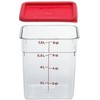 Cambro Camwear Polycarbonate Square Food Storage Container, 8 Quart With