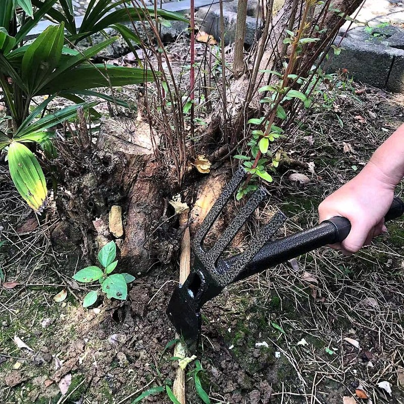 ZOG Garden Big Hand Digger and Hoe Combo Garden Tool,Heavy