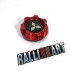 Unbranded RED OIL CAP CARBON FIBER FOR MITSUBISHI ECLIPSE MIRAGE LANCER & RALLIART EVO 6