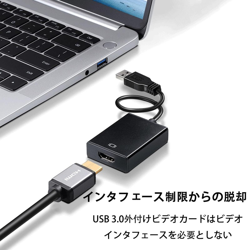 USB HDMI Converter Adapter, 5 Gbps High Speed Transmission, USB3.0