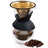 Stainless Steel Coffee Filter Compatible with Chemex Hario Bodum &