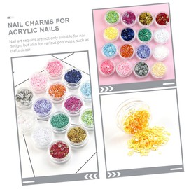 TOVINANNA 16 Boxes Color Nail Art Glitter Sequins for DIY Decoration Holographic Flakes for Festive Makeup Nail Designs for Birthdays Anniversaries and Valentine Day