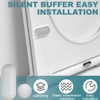 KEMUZ Toilet Seat Buffer Set, 4 Pieces Rubber Buffer Toilet
