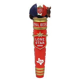Lone Star Beer Armadillo Tap Handle