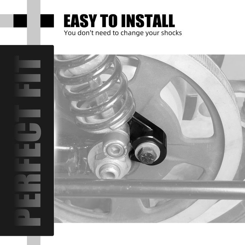 NICECNC Black Rear Suspension Riser 1" Shock Lift Bracket Lift
