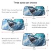 Windshield Sun Shade Cute Shark Blue Ocean Wave Front Window