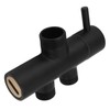 Shower Head Diverter Black Rustproof Leakproof Wall Mounted Shower Arm